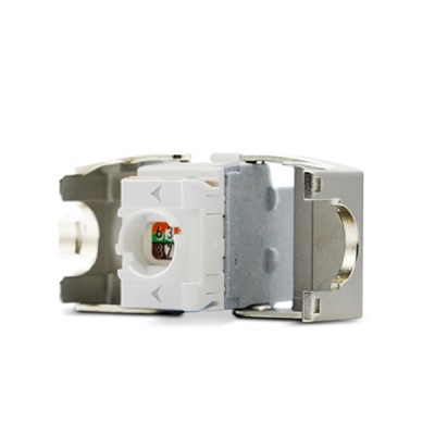 Link US-1022TFAS CAT 6A RJ45 Modular Jack Unshield, Auto Shutter, Superslim Type Connector