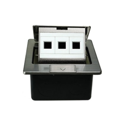 Link US-2030 RJ45 POP-UP Stainless 1-3 Port w/Damping (Blank)