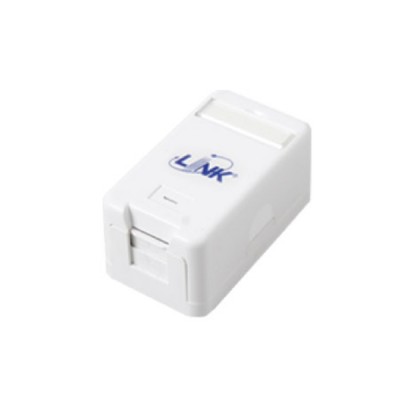 Link US-2118 Surface Mount Box 1 Port With Shutter (No Modular Jack)