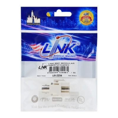 Link US-2204 BNC Bulkhead RJ45 Insert Female to female