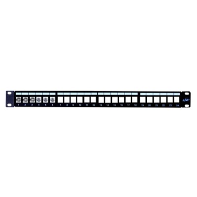 Link US-3001 Unload Patch Panel 24 Port (1U) w/lable, Support 
