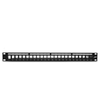 Link US-3002S Shield Unload Patch Panel 24 Port (1U) w/lable, Support 