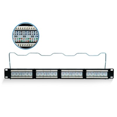 Link US-3024 CAT 5E Patch Panel 24 Port, 1U Rack Mount Support, w/Support *จัดส่งฟรี เขต กทม.และปริมณฑล