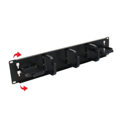 Link US-3052 Cable Management Panel 2U (Plastic 5 Ring), Accessories for 19" Rack