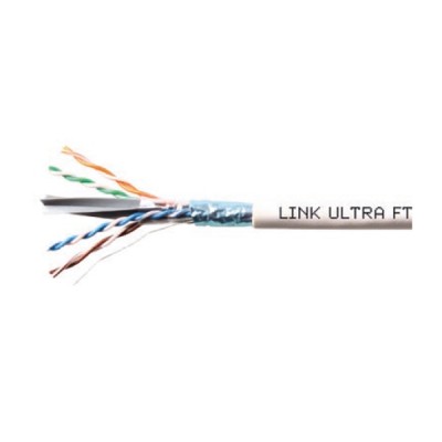 Link US-9136LSZH CAT6 F/UTP Ultra (600MHz), Screen Twisted Pair, w/Cross Filler, 23 AWG, CMR White color, 305M/Roll