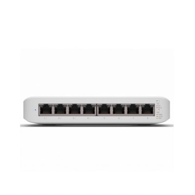 Ubiquiti UniFi Switch Lite 8 PoE (USW-Lite-8-PoE) 8-Port L2-Managed Gigabit Switch, with 4 Port PoE+ IEEE 802.3af/at Total PoE Wattage of 52W