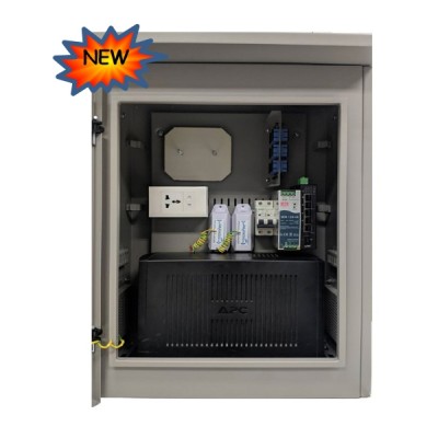 Link UV-9012H-IP55 Two Layer Door CCTV Outdoor Steel Cabinet (H68 x W48 x D26.8), IP55 