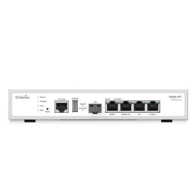 EnGenius XG60-FIT Cloud FitXpress Gateway Dual WAN Router with 4 x Gigabit (1 PoE+) Ethernet Ports + 1 SFP Port
