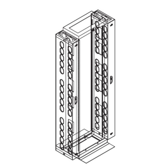 Link CN-61142FTR 19” FTTR Main Distribution Frame 42U, Complate Set FTTR MDF w/2 Vertical Management and Steel Base (55 x 30 x 207), Black *จัดส่งฟรีเขต กทม.และปริมณฑล