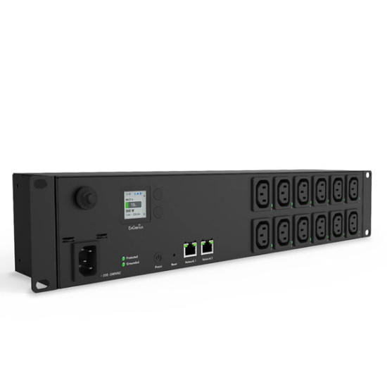 EnGenius ECP212-INT PDU 12P 10A 200-240V Cloud Managed 2U 10A Smart PDU with 12 Metered Outlets