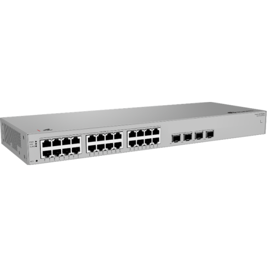 Huawei S220S-24T4JX Managed Gigabit Layer2 Switch 24 port 10/100/1000BASE-T, 4 ports SFP Uplink, Built-in AC power, Fanless