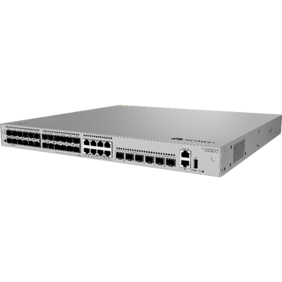 Huawei eKit S530-24ST4XE Manage L3 Switch 24GE SFP ports, SFP 8 ports 10GE ports dual-purpose, SFP+ 4 ports 10GE,2 ports 12GE stack ports Built-in AC power module