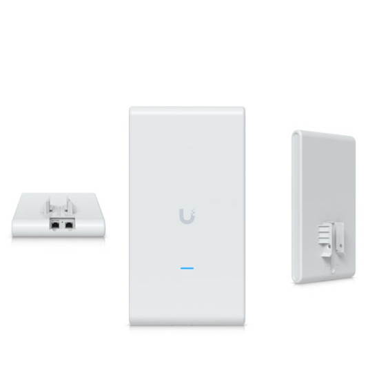 Ubiquiti U6-Mesh-Pro (UniFi U6 Mesh Pro) Indoor/Outdoor (IPX6), 4 Spatial Streams WiFi 6 (AX) 5 GHz (2.4Gbps), 2.4 GHz (573.5Mbps), Antenna gain 8 dBi, 48V, 0.5A PoE adapter (Included)