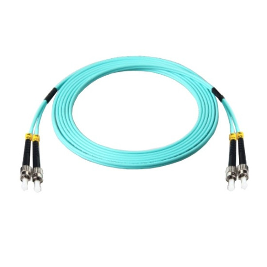 Link UFP444D21-03 Fiber Optic ST-ST Patch Cord OM3, Duplex Multi-mode, (2.0 mm Jacket)/UPC-UPC, Lengths 3 m.
