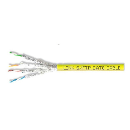 Link US-5401SLZ-5 CAT8 Cabling RJ45-RJ45 patch cord Lan UTP, 24AWG, FR-LSZH, High-performance and high-speed network connectivity Length 1 M.
