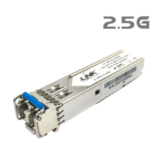 Link UT-902G-LC02 2.5G SFP Transceiver Module Single-Mode (SM) 1310nm, Duplex LC Connector, 2 Km. (Cisco, TP-Link, MikroTik & Other Compatible)