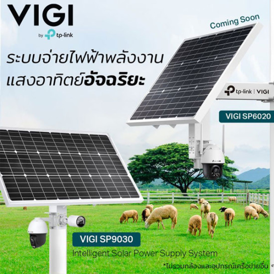 tp-link VIGI SP6020 VIGI Intelligent Solar Power Supply System (Lithium 20.8Ah/10.8V), VIGI app Support, IP66 Weatherproof
