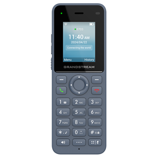 Grandstream WP816 Portable Wireless Dual Band WiFi6 HD Audio 2SIP Phone  2 Lines Rechargeable 1500mAh battery 6 hours talk time 5 days standby