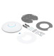 Ubiquiti U6-Enterprise (UniFi 6 Enterprise) 10.0Gbps High-Performance Ceiling, Wall Access Point, WiFi-6E 4x4 MIMO 5/6 GHz, 1x 2.5G Ethernet Port, 802.3at PoE Support (PoE Not Included)