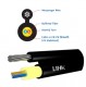 Link UFH9501R-TOT FTTH ROUND 1C, Fiber Optic Standard Drop Cable, Indoor-Outdoor, FR-PE (TOT & NT Approved)