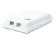 Link UFH3022 Smart FTTH (Fiber optic To The Home) Housing Outlet for 2x SC Simplex, Outlet เปล่า, ฝาสไลด์ได้