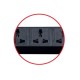 Link CH-10806 Power Distribution Unit 6 Universal Outlet (Circuit Breaker 16A + Volt/Amp + Power Plug 16A)