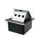Link US-2030 RJ45 POP-UP Stainless 1-3 Port w/Damping (Blank)
