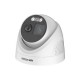 HIKVISION DS-2CE72UF3T-PIRXO Turret PIR Siren Audio 4K Camera ColorVu, 2.8 mm, 3.6mm fixed focal lens 3840 × 2160 resolution 24/7 color imaging White Light Range 20M Bright night imaging,  Built-in speaker, Water and dust resistant (IP67)