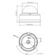 HIKVISION DS-2CD2123G2-I(S) AcuSense 2MP Dome Network Camera, Fixed focal lens, 2.8 and 4mm optional, 1920 × 1080 resolution,  Focuses on Smart Human/Vehicle Detection, Water and dust resistant IP67, IK10 Support microSD card up to 256 GB Audio and alarm 