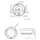 HIKVISION DS-2CD2123G2-IU AcuSense 2MP Dome Network Camera, Fixed focal lens, 2.8 and 4mm optional, 1920 × 1080 resolution, Focuses on Smart Human/Vehicle Detection, Water and dust resistant IP67, IK10 Support microSD card up to 256 GB Built-in microphone