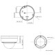 Hikvision DS-2CD2186G2-I(SU) 4K AcuSense DarkFighter Fixed Dome Network Camera Fixed focal lens, 2.8, and 4 mm optional, Smart Human/Vehicle Detection, Built-in SD card slot,  H.265+ compression, Water resistant (IP67), Vandal Proof IK10, (-SU) Built-in m