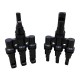 Link CB-1008 MC4 T-Type , 3 to 1 Connector (Pair), 1500V, 30A, TUV Standard, (2.5 mm², 4.0 mm² and 6.0 mm²) 								