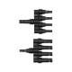 Link CB-1010 MC4 T-Type , 4 to 1 Connector (Pair), 1500V, 50A, TUV Standard, (2.5 mm², 4.0 mm² and 6.0 mm²) 								
