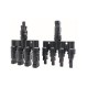 Link CB-1010 MC4 T-Type , 4 to 1 Connector (Pair), 1500V, 50A, TUV Standard, (2.5 mm², 4.0 mm² and 6.0 mm²) 								