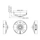 i-PRO (Panasonic) WV-S4576L 12MP Sensor IR Outdoor 360 Fisheye Network Camera with AI engine, 1x Zoom, H.265, Built-in IR LED, IK10, IP66								