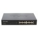 tp-link TL-SG1016D 16 Port Gigabit Unmanaged Ethernet Shielded Ports Network Switch, Fanless, 1U 13-inch Rack-mountable Steel Case							 							