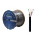 GLINK GL6008 CAT6 Outdoor PVC+PE w/Drop Wire (Double Jacket) Cable, Black Color 305M/Roll in Box	