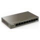 IP-COM F1109P-8-102W Unmanaged PoE Switch 9-Ports 10/100Mbps Desktop Switch with  8-PoE Ports(802.3 af/at) (Power Budget:99W) with 250M Trans. + 6KV Lightening Protection