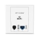 IP-COM W30AP Wall Jack FAT N300 wireless access point, 2.4GHz, 300 Mbps, 2 Antennas, 2-Port 10/100 Mbps, USB 2.0, 802.3af Supported (POE Injector NOT Included)
