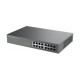 Grandstream GWN7702 16-Port Gigabit high-speed Unmanaged Network Switch, Auto MDI/MDIX crossover for all ports, Green technology reduces power consumption, Desktop/Rack-Mount