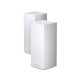 Linksys LSS-MX8400-AH Tri Band Mesh Router Velop WiFi 6 Intelligent Mesh technology, Dynamic Backhaul, Delivering 4.2Gbps WiFi speeds covering up to 500 sq. m. Handles 80+ devices (Pack 2)
