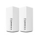 Linksys LSS-MX8400-AH Tri Band Mesh Router Velop WiFi 6 Intelligent Mesh technology, Dynamic Backhaul, Delivering 4.2Gbps WiFi speeds covering up to 500 sq. m. Handles 80+ devices (Pack 2)