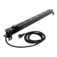 Link CH-10312A PDU 12 TIS Outlet w/Cable 3 M. + Lighting Switch w/Guard , 16A, Electronic Circuit Breaker