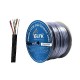 GLINK GL5011 CAT5E Outdoor UTP PE w/Drop Wire & Power Wire Cable, Black Color, 300M/Roll in Box	