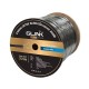 GLINK GLG5010 cat5E Gold series, Outdoor UTP PE w/Drop Wire Cable, Black Color, 305M/Roll in Box