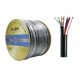 GLINK GLG5011 cat5E Gold series, Outdoor UTP PE w/Drop Wire & Power Wire Cable, Black Color 300M/Roll in Box