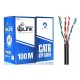 GLINK GL6002 Cat6 Outdoor UTP Cable, Black Color, 100M/Pull Reel in Box	