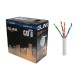 GLINK GLG6001 cat6E Gold series Indoor UTP Cable, White Color, 100M/Pull Reel in Box	