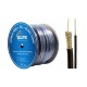 GLINK RG6 w/Sling 500M Black PVC Jacket w/Power Wire, SLING 1.2mm, Copper, Shield 95%, STANDARD 500m./Roll