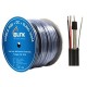 GLINK RG6 w/DC+Sling Black PVC Jacket, SLING 1.2mm, Copper, Shield 95%, STANDARD 500m./Roll